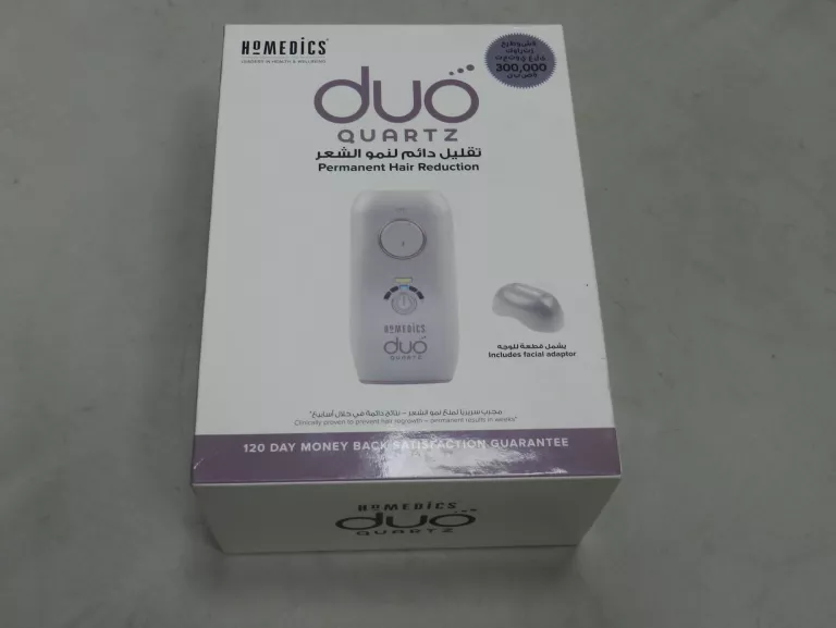 DEPILATOR LASEROWY HOMEDICS DUO QUARTZ