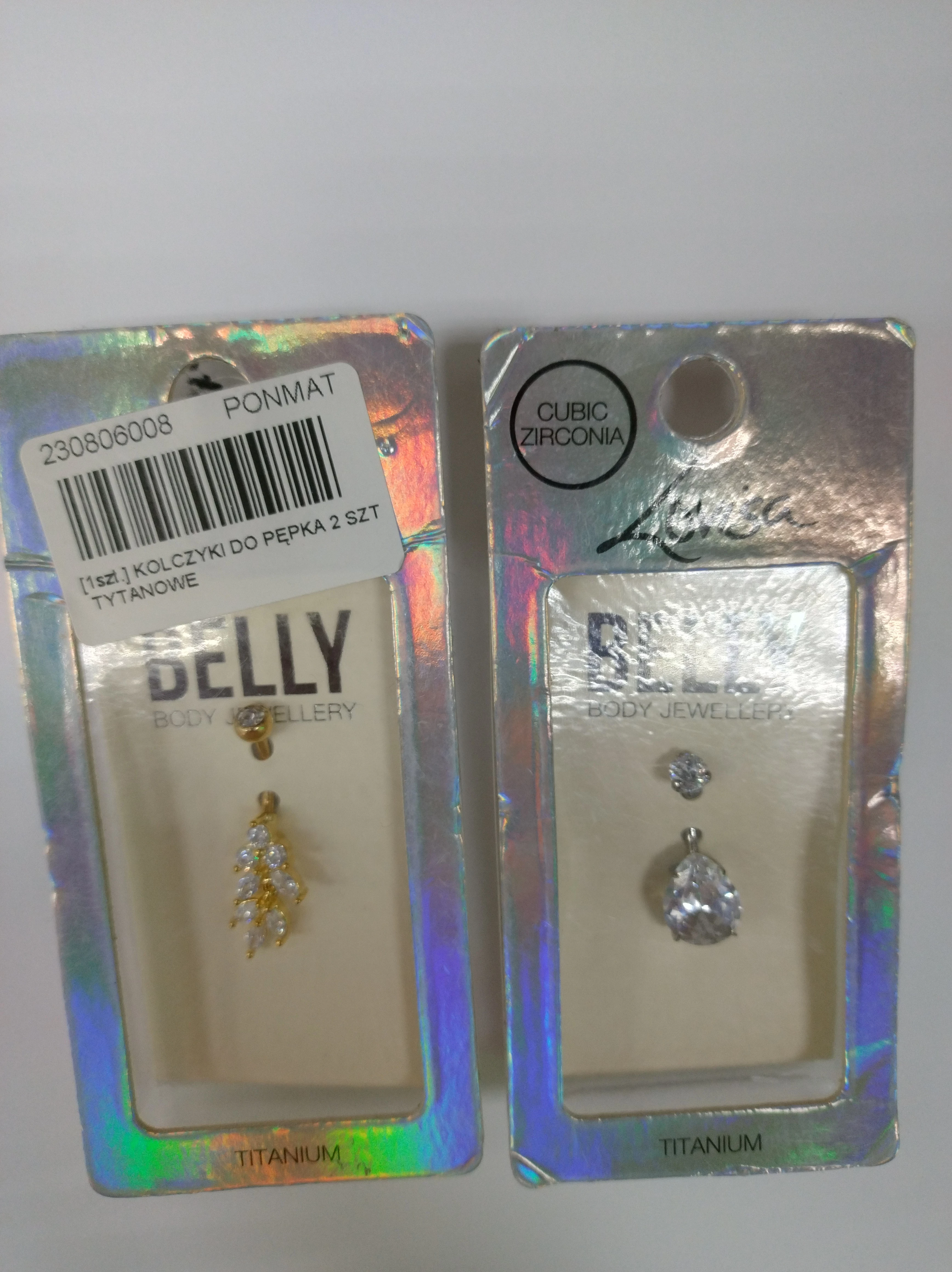 kolczyki-do-pepka-2-szt-tytanowe-stan-uzywany