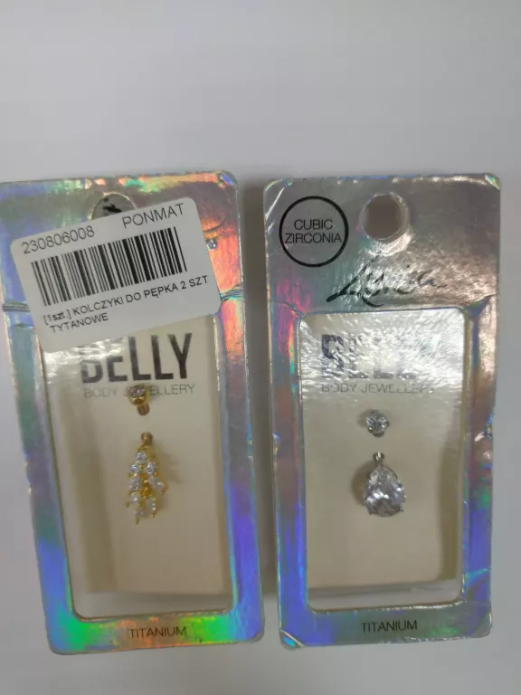 kolczyki-do-pepka-2-szt-tytanowe-stan-uzywany