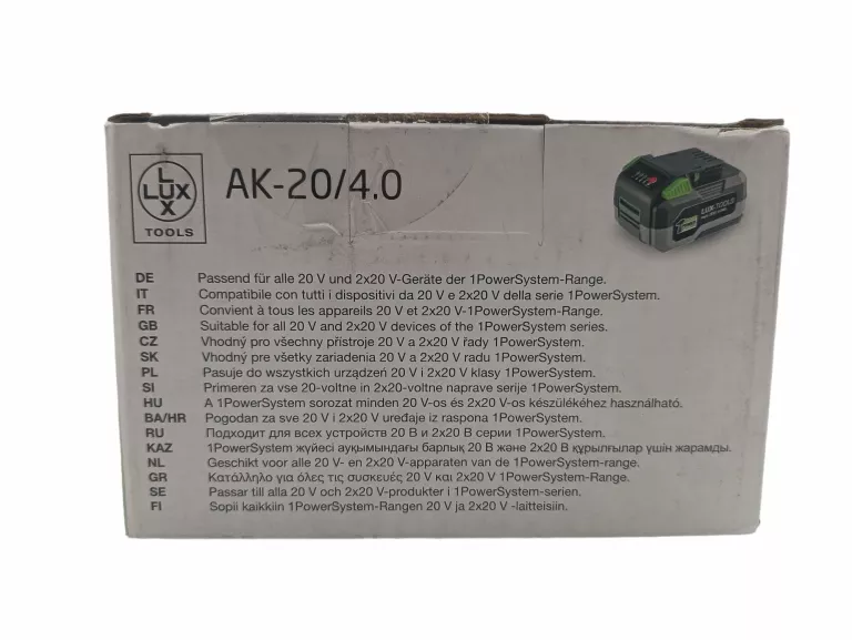 AKUMULATOR LI-ION LUX TOOLS AK-20/4.0 20V 4.0 AH
