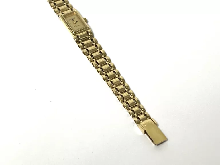 ZŁOTY ZEGAREK 14K GENEVE ITALY QUARTZ
