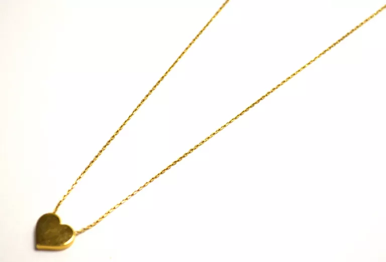 ZŁOTY ŁAŃCUSZEK SERCE PR585 1,85G 45CM