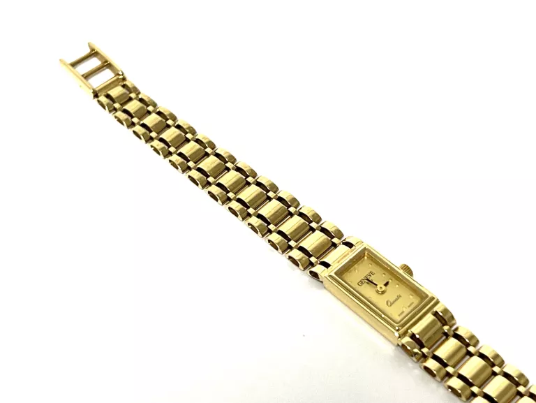 ZŁOTY ZEGAREK 14K GENEVE ITALY QUARTZ