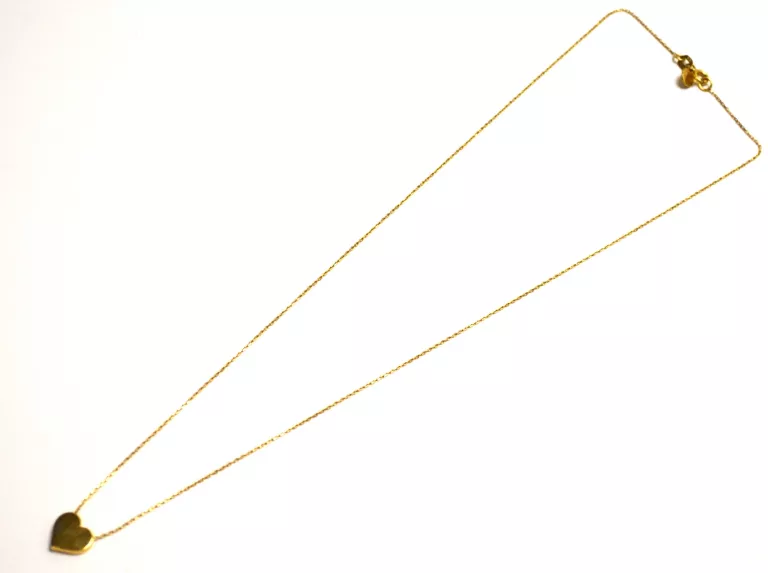 ZŁOTY ŁAŃCUSZEK SERCE PR585 1,85G 45CM