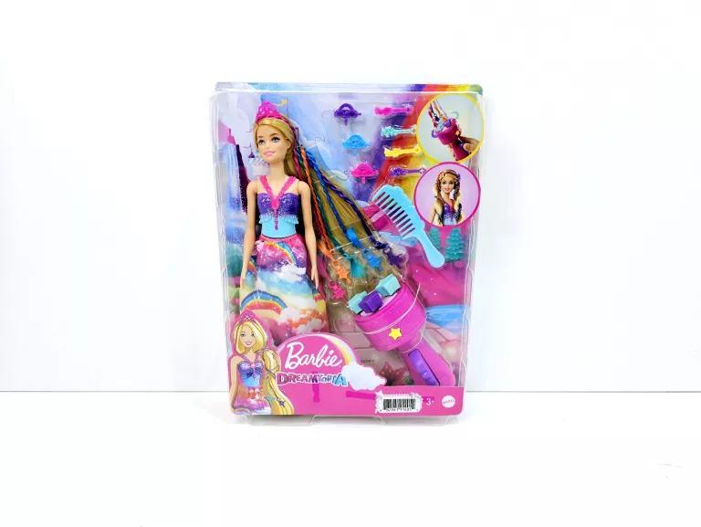 LALKA BARBIE KSIĘŻNICZKA ZAKRĘCONE PASEMKA