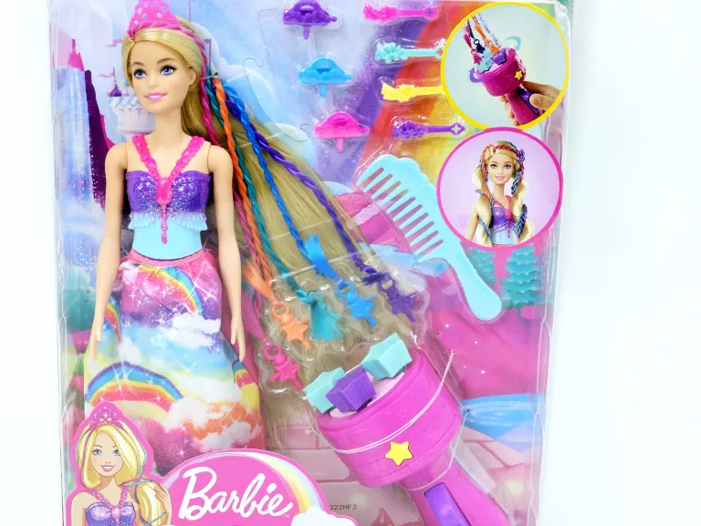 LALKA BARBIE KSIĘŻNICZKA ZAKRĘCONE PASEMKA