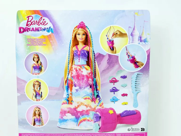 LALKA BARBIE KSIĘŻNICZKA ZAKRĘCONE PASEMKA