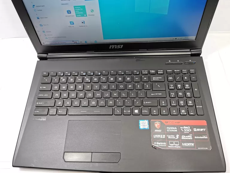 LAPTOP MSI INTEL CORE I5-6300HQ