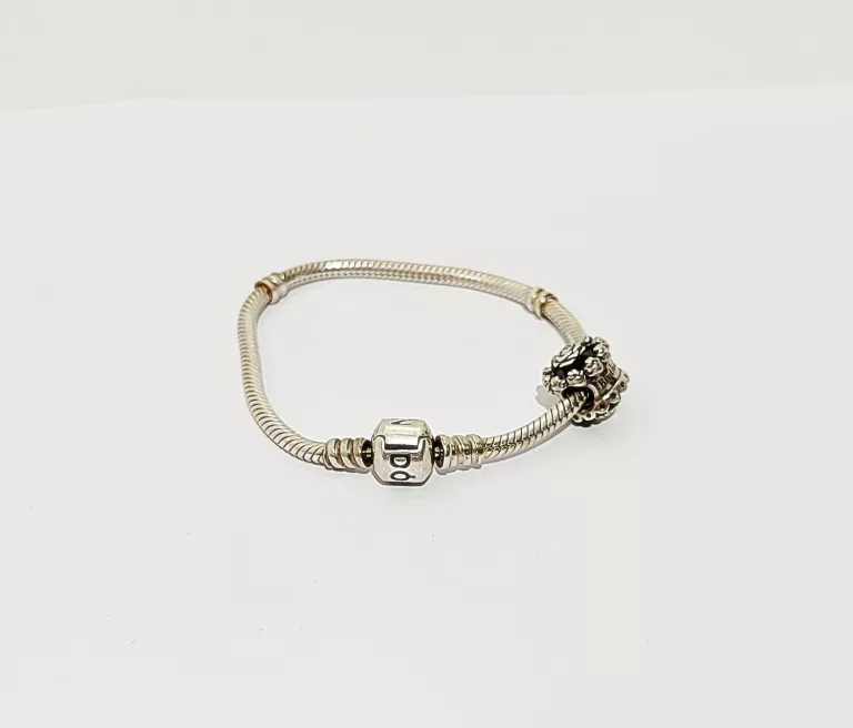 BRANSOLETKA DAMSKA PANDORA MOMENTS + CHARM