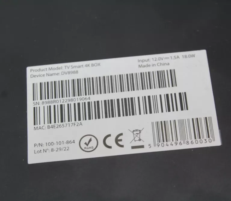 DEKODER TV SMART 4K DV8988