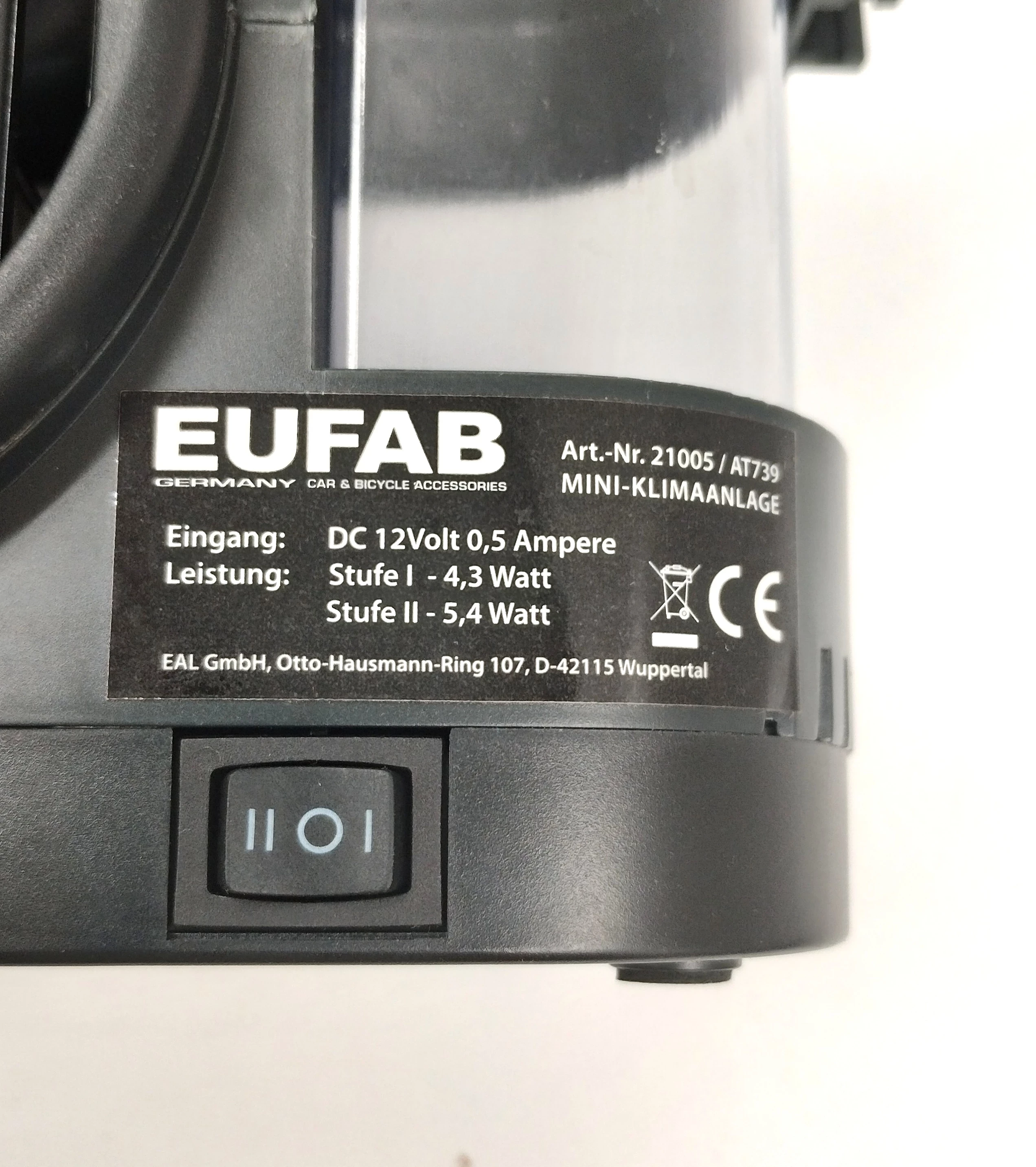 Eufab 21005 Mini-Klimaanlage 12 V, 230V