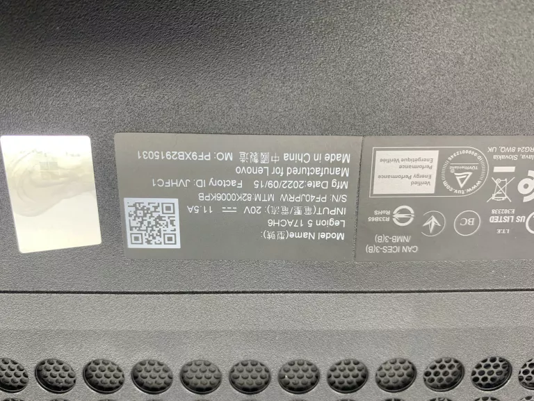 LAPTOP GAMINGOWY LENOVO LEGION RYZEN 16GB RTX3050