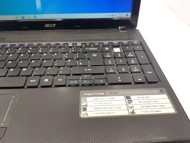 LAPTOP ACER ASPIRE 5742G BEZ KLAWISZA