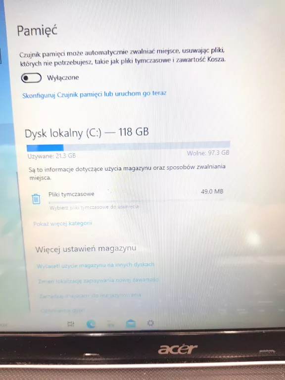 LAPTOP ACER ASPIRE 5742G BEZ KLAWISZA