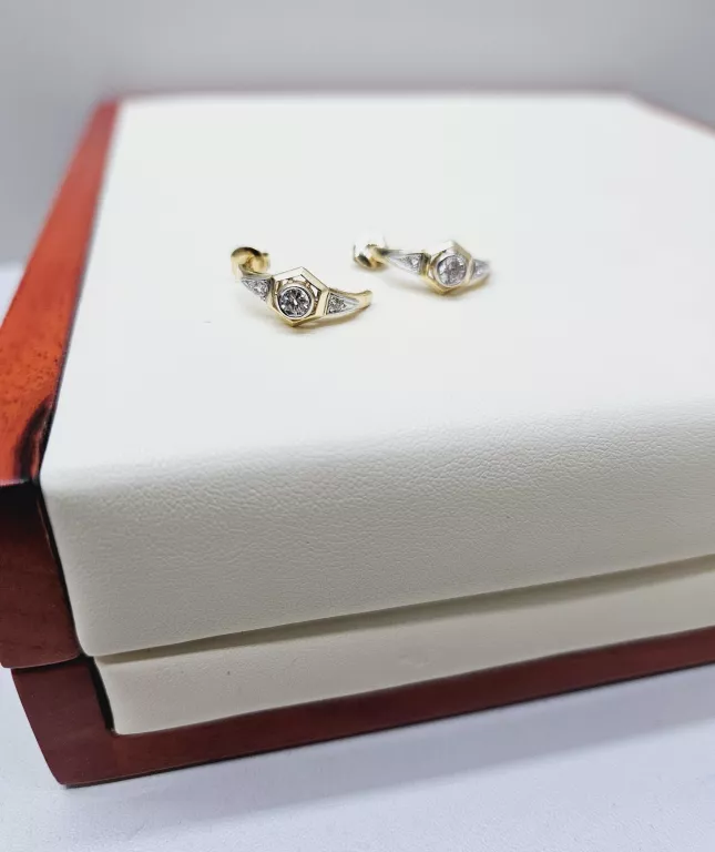 zlote-kolczyki-585-oryginalne-nietuzinkowe-sztyft-stan-uzywany