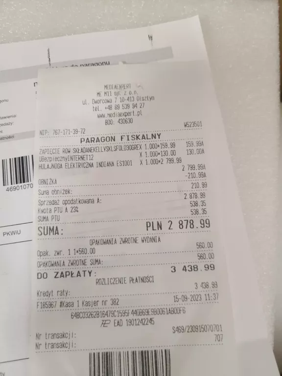 HULAJNOGA ELEKTRYCZNA INDIANA ES 1001