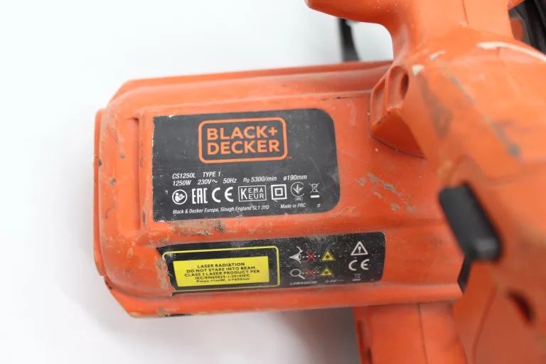 Pilarka tarczowa 190mm 1250W CS1250L Black Decker