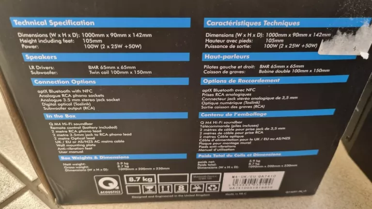 SOUNDBAR Q ACOUSTICS MEDIA 4 !! IGŁA !!