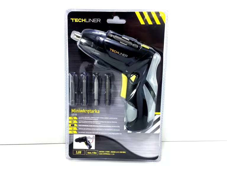 MINIWKRĘTARKA TECHLINER S018 3.6V 4NM 1.3AH #IGŁA