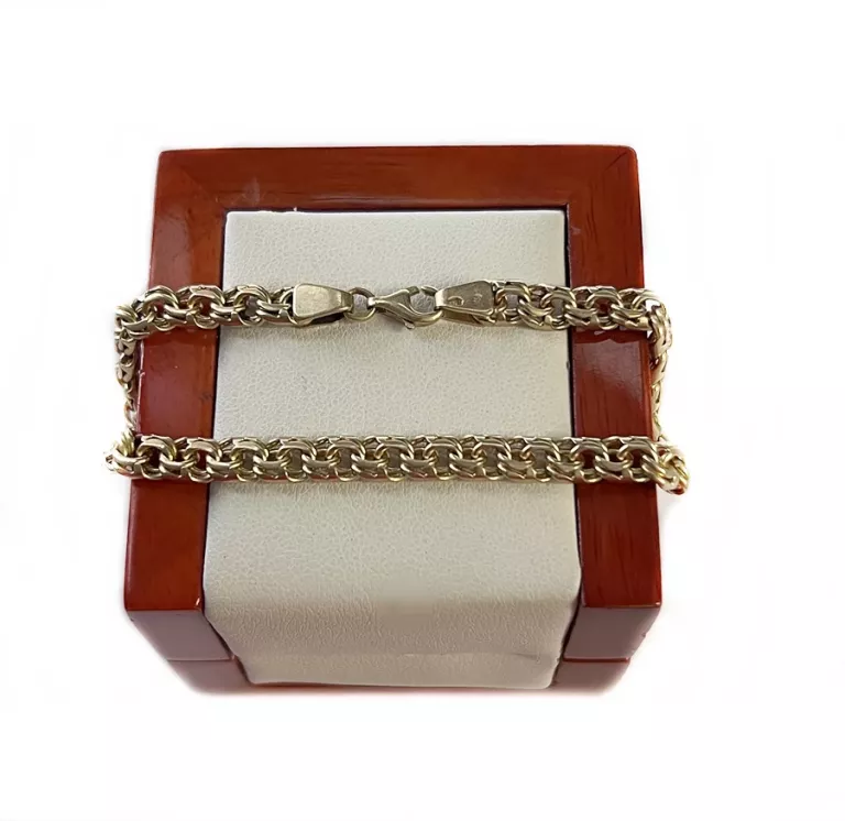 PIĘKNA BRANSOLETKA 14K W.14,43G DŁ,20,5CM