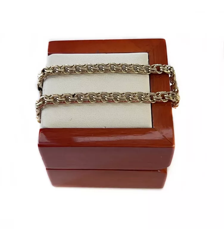 PIĘKNA BRANSOLETKA 14K W.14,43G DŁ,20,5CM