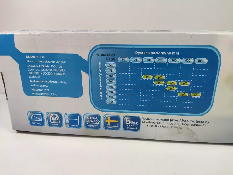 UCHWYT NA TELEWIZOR REINSTON EU007