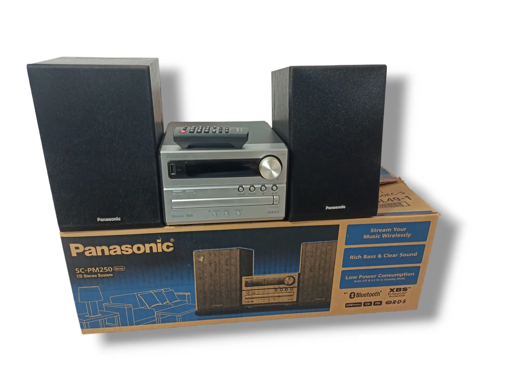 wieza-panasonic-sc-pm-250-zadbana-pilot-komplet-1-maja-7a-makow-mazowiecki