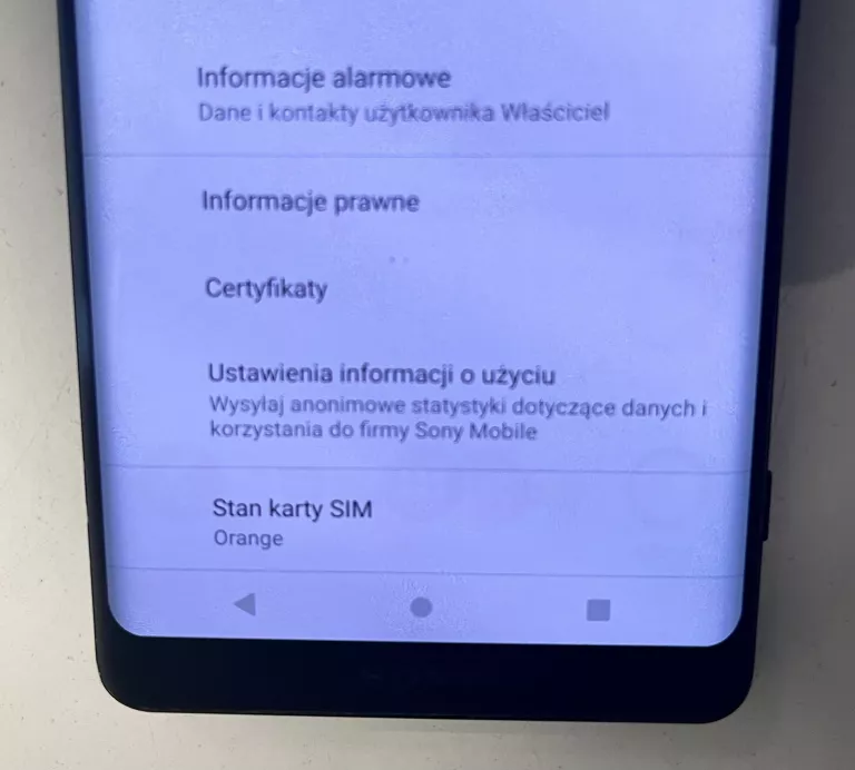 TELEFON SONY XPERIA XZ3 // 4 / 64 GB OPIS !!