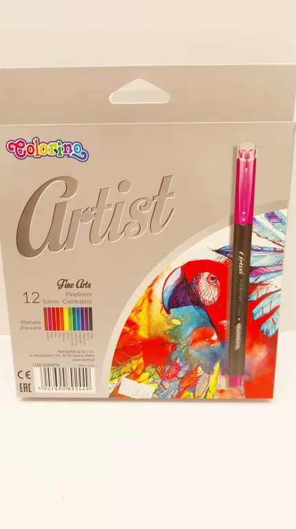 CIENKOPISY DO KOLOROWNIA COLORINO ARTIST 12 SZT