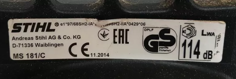 PIŁA SPALINOWA STIHL MS 181