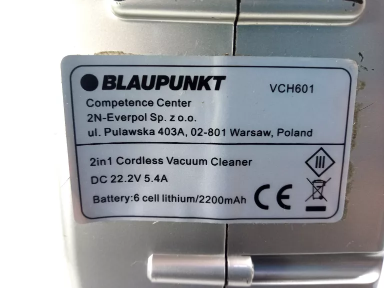 odkurzacz-pionowy-blaupunkt-vch601-bateria-ean-gtin-5901750502781