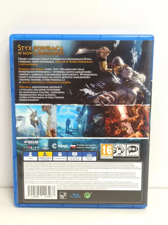 GRA NA PS4 STYX SHARD OF DARKNESS