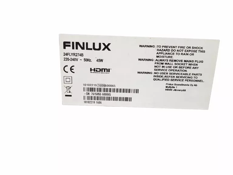 MONITOR FINLUX 24FLYR274B Z FUNKCJĄ TELEWIZORA