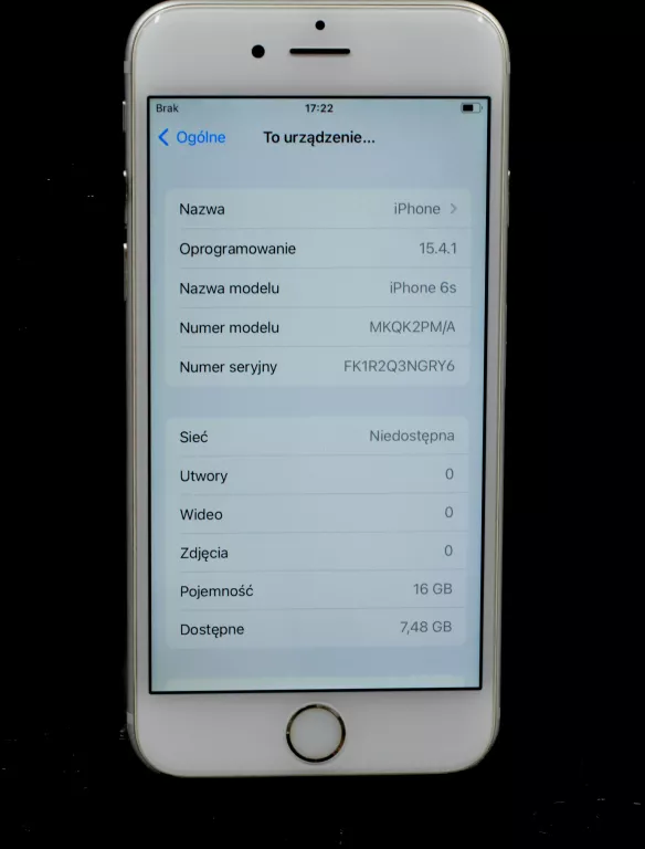 TELEFON APPLE IPHONE 6S 16 GB / PUD.