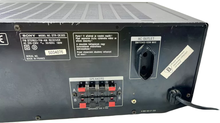 ŚWIETNY AMPLITUNER SONY STR-DE305 CZARNY, MASYWNY