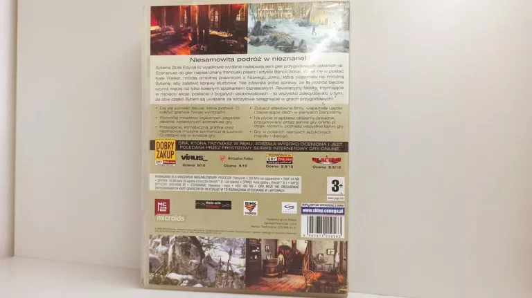 GRA NA PC SYBERIA ZŁOTA EDYCJA (SYBERIA I ORAZ SYBERIA II)