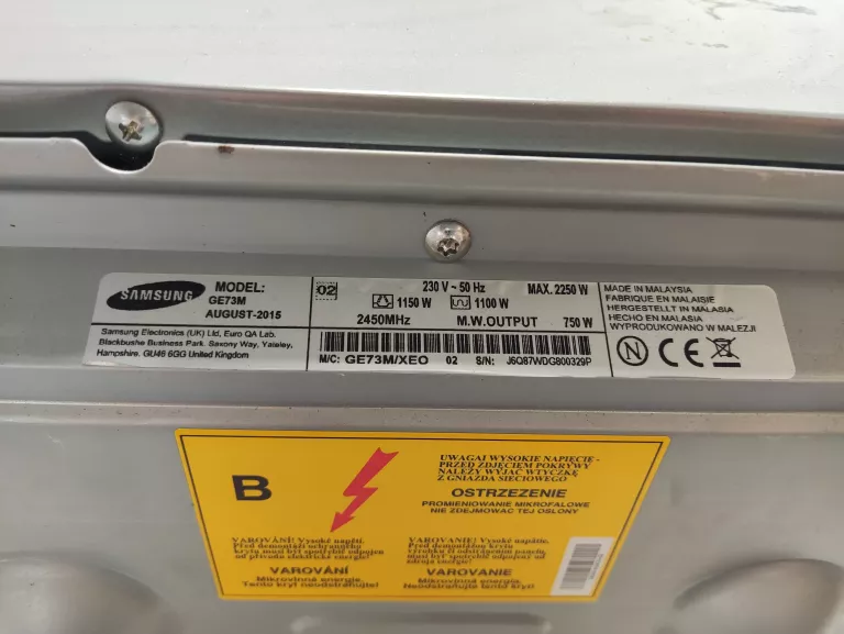 KUCHENKA MIKROFALOWA SAMSUNG GE73M