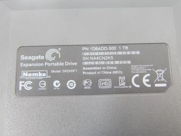 DYSK ZEWNĘTRZNY HDD SEAGATE SRD00F1 1TB