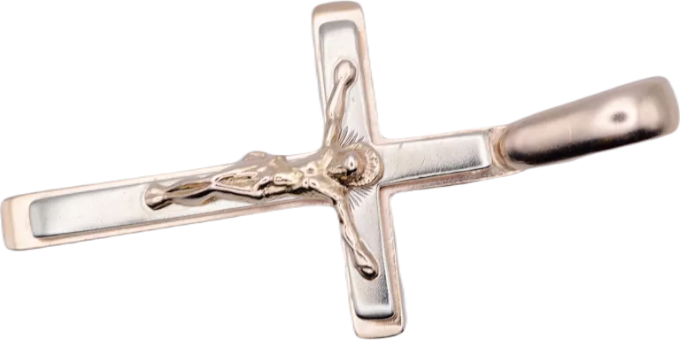 ŁADNY SOLIDNY ZŁOTY KRZYŻYK 583 4,72 46 MM