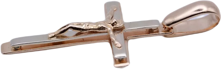 ŁADNY SOLIDNY ZŁOTY KRZYŻYK 583 4,72 46 MM