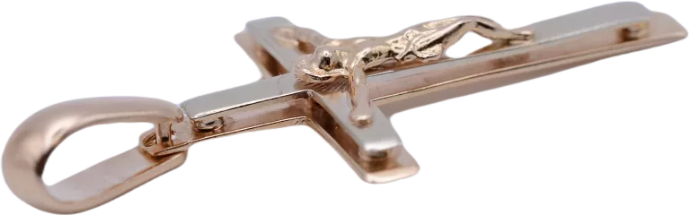 ŁADNY SOLIDNY ZŁOTY KRZYŻYK 583 4,72 46 MM