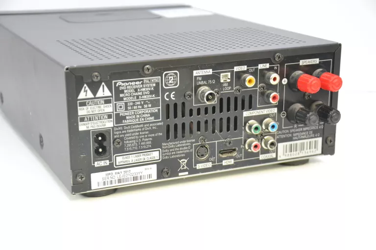 wieza-pioneer-x-hm30-z-pilotem-i-glosnikami-kolor-srebrny