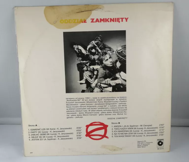 ODDZIAŁ ZAMKNIĘTY ODMIENIĆ LOS WINYL