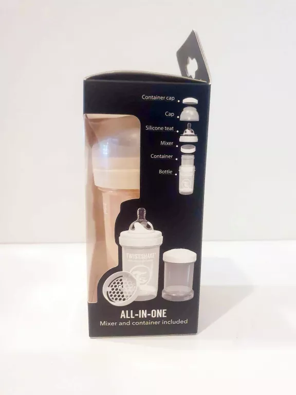TWISTSHAKE BUTELKA ANTYKOLKOWA 180ML,ROZ