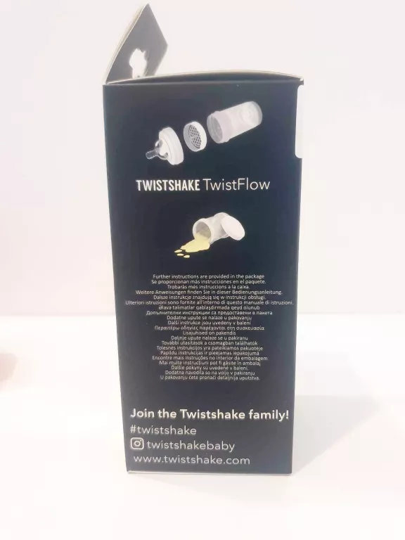 TWISTSHAKE BUTELKA ANTYKOLKOWA 180ML,ROZ