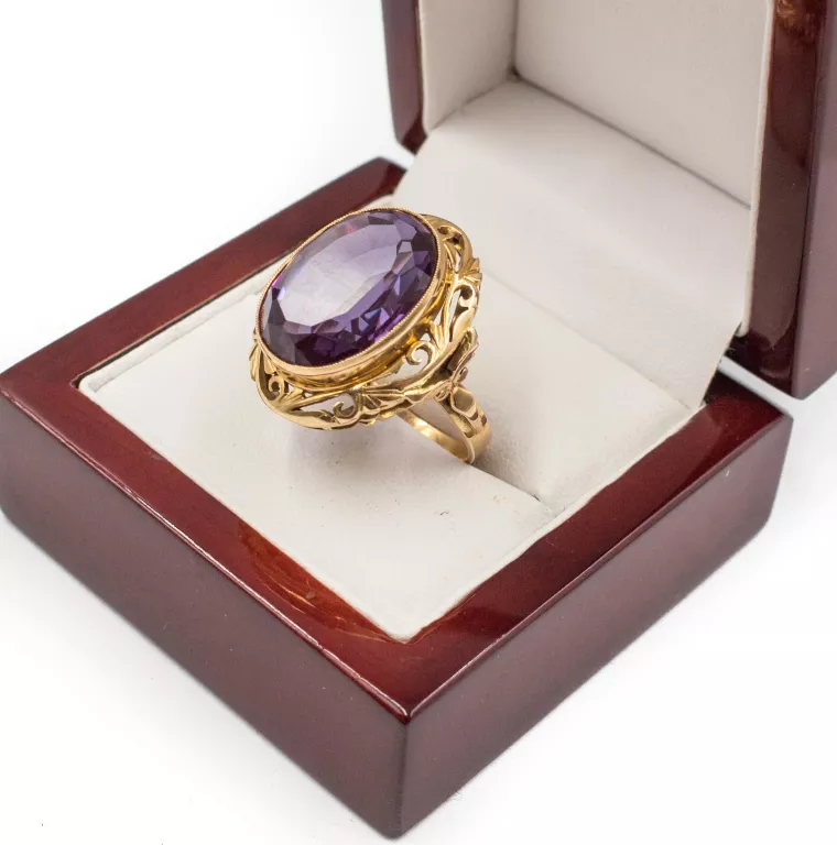 duzy-zloty-pierscionek-z-fioletowym-kamieniem-r24-rodzaj-stylizowane-na-stare