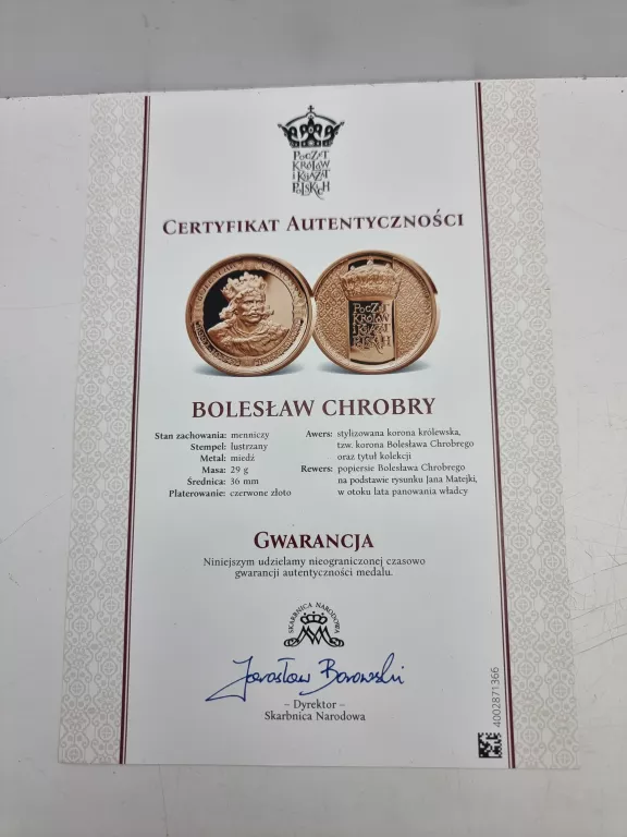 BOLESŁAW CHROBRY POCZET KRÓLÓW I KSIĄŻĄT POLSKICH