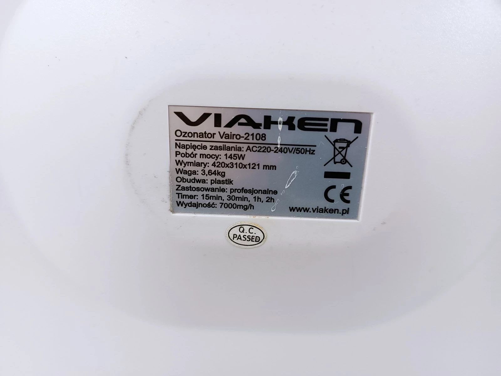 generator-ozonu-viaken-vairo-2108-7000-mgh-pilot-ean-gtin-5904730104050