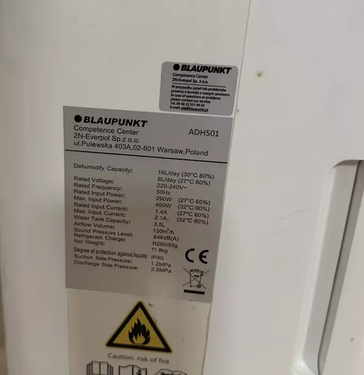 OSUSZACZ BLAUPUNKT ADH501!