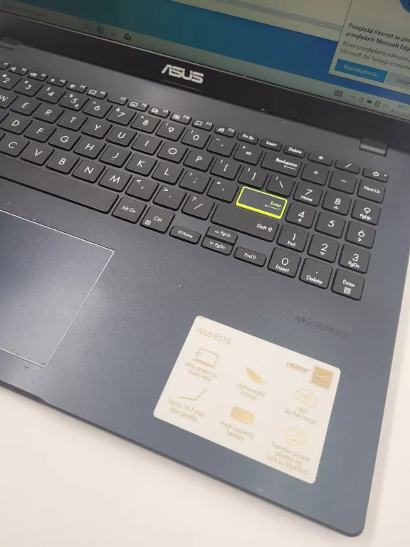 LAPTOP ASUS E510/4 GB/256GB SSD/INTEL CELERON/W10
